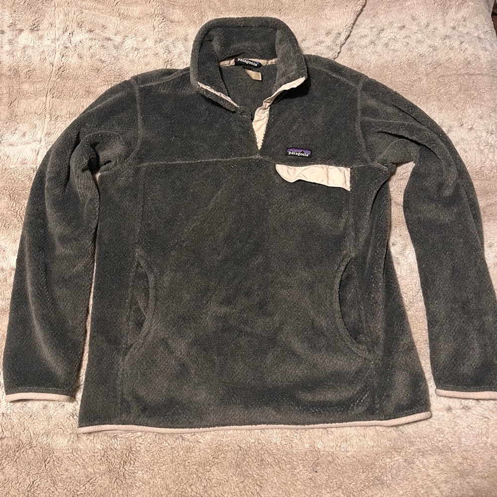 Patagonia Women's Synchilla Lightweight Snap-T Fleece Pullover Sweater - Gray, L